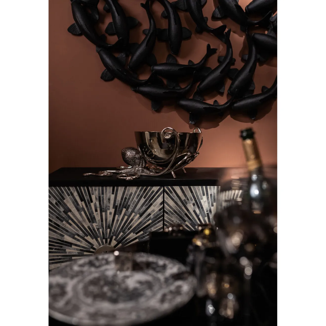 KARE Design Seaux À Champagne|Seau À Champagne Octopus O 45Cm