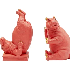 KARE Design Serre Livres|Serre-Livres Hippo Fuchsia (2/Set)