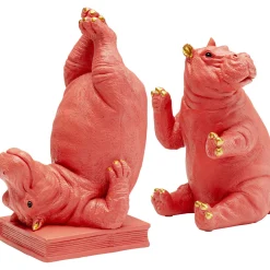 KARE Design Serre Livres|Serre-Livres Hippo Fuchsia (2/Set)