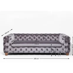 KARE Design 3 Places|Sofa Desire 3 Places Vintage Eco