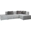 KARE Design Canapés D'Angle|Sofa Infinity Meridienne Droite Gris