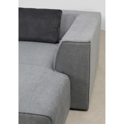 KARE Design Canapés D'Angle|Sofa Infinity Meridienne Droite Gris