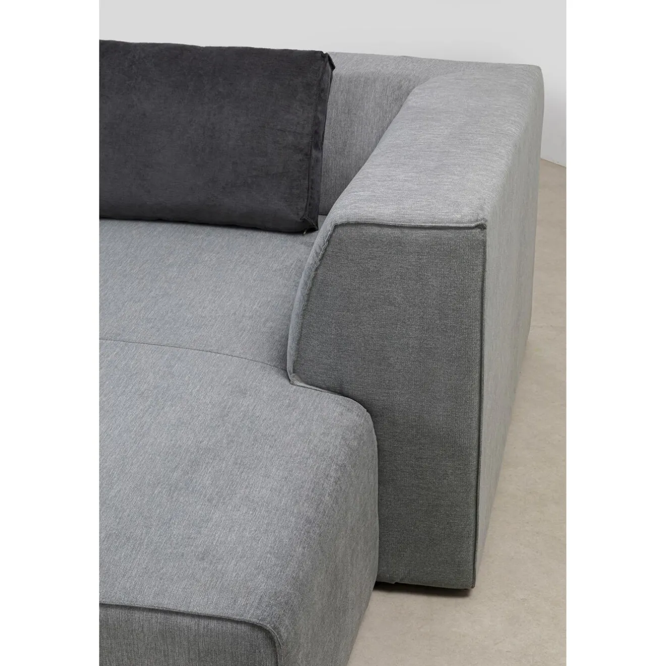 KARE Design Canapés D'Angle|Sofa Infinity Meridienne Droite Gris