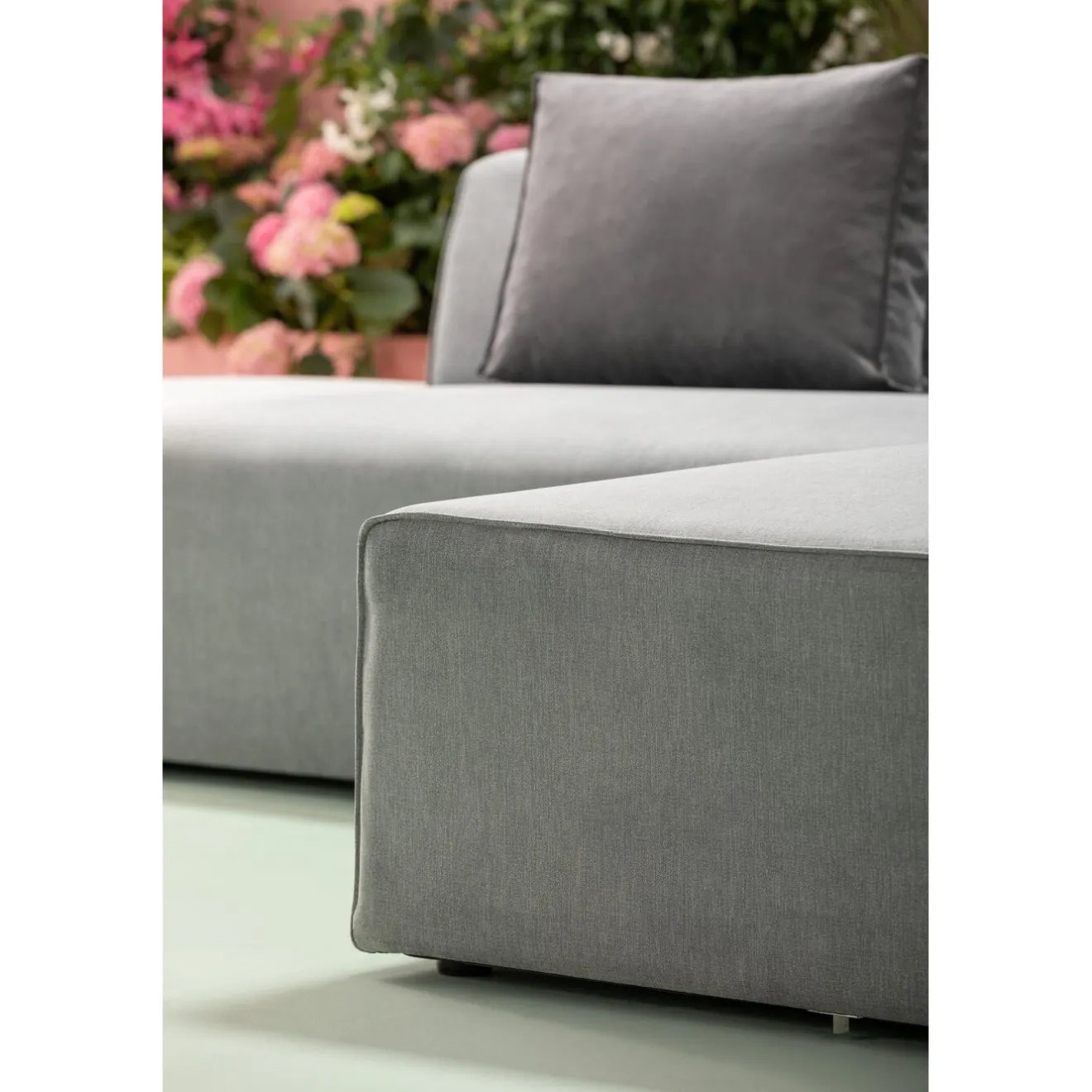 KARE Design Canapés D'Angle|Sofa Infinity Meridienne Droite Gris