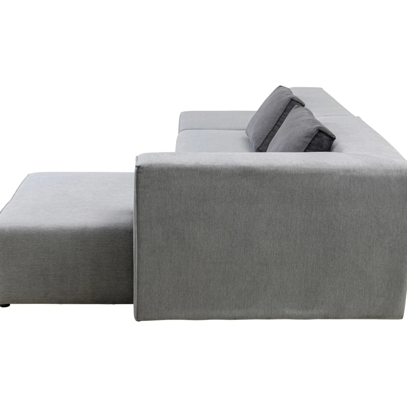 KARE Design Canapés D'Angle|Sofa Infinity Meridienne Droite Gris
