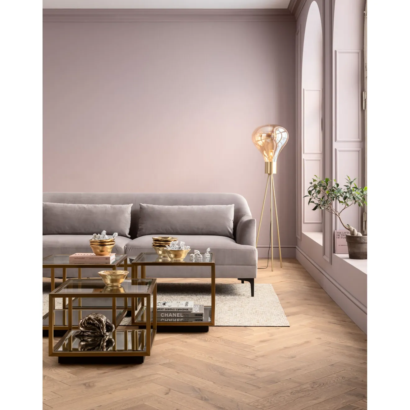 KARE Design 3 Places|Sofa Proud 3-Places Gris