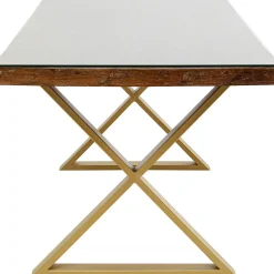 KARE Design Piètements De Tables|Structure Tavola Cross Laiton (2/Set)