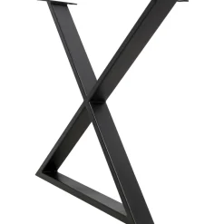 KARE Design Piètements De Tables|Structure Tavola Cross Noir (2/Set)