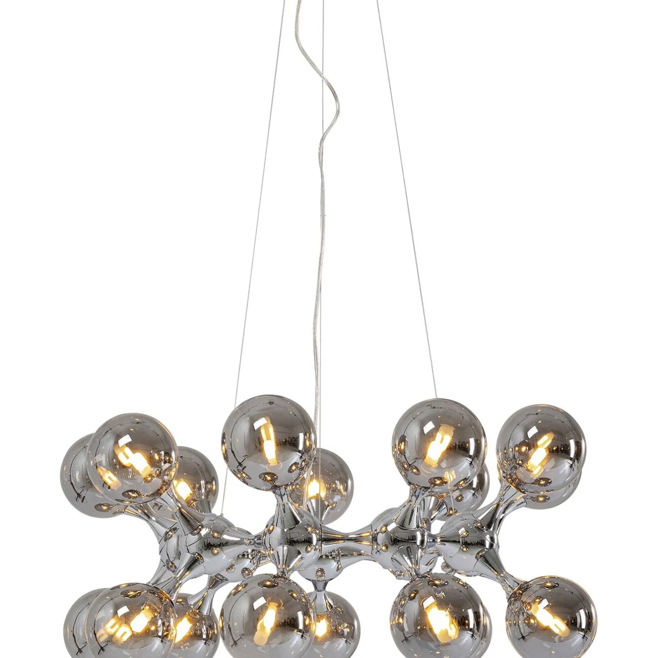 KARE Design Suspensions|Suspension Atomic Balls Argente O74Cm