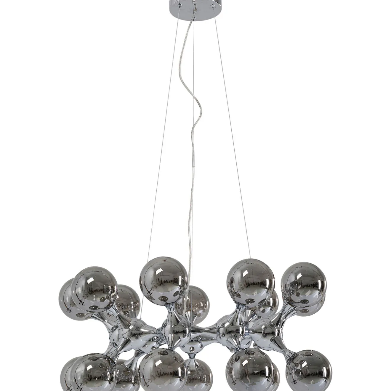 KARE Design Suspensions|Suspension Atomic Balls Argente O74Cm