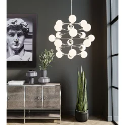 KARE Design Suspensions|Suspension Bulb Fiction 20 Argente O102Cm