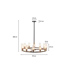 KARE Design Suspensions|Suspension Candel Crown O99Cm