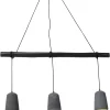 KARE Design Suspensions|Suspension Dining Concrete Noir Tre