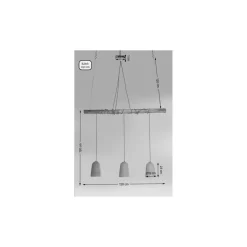 KARE Design Suspensions|Suspension Dining Concrete Noir Tre