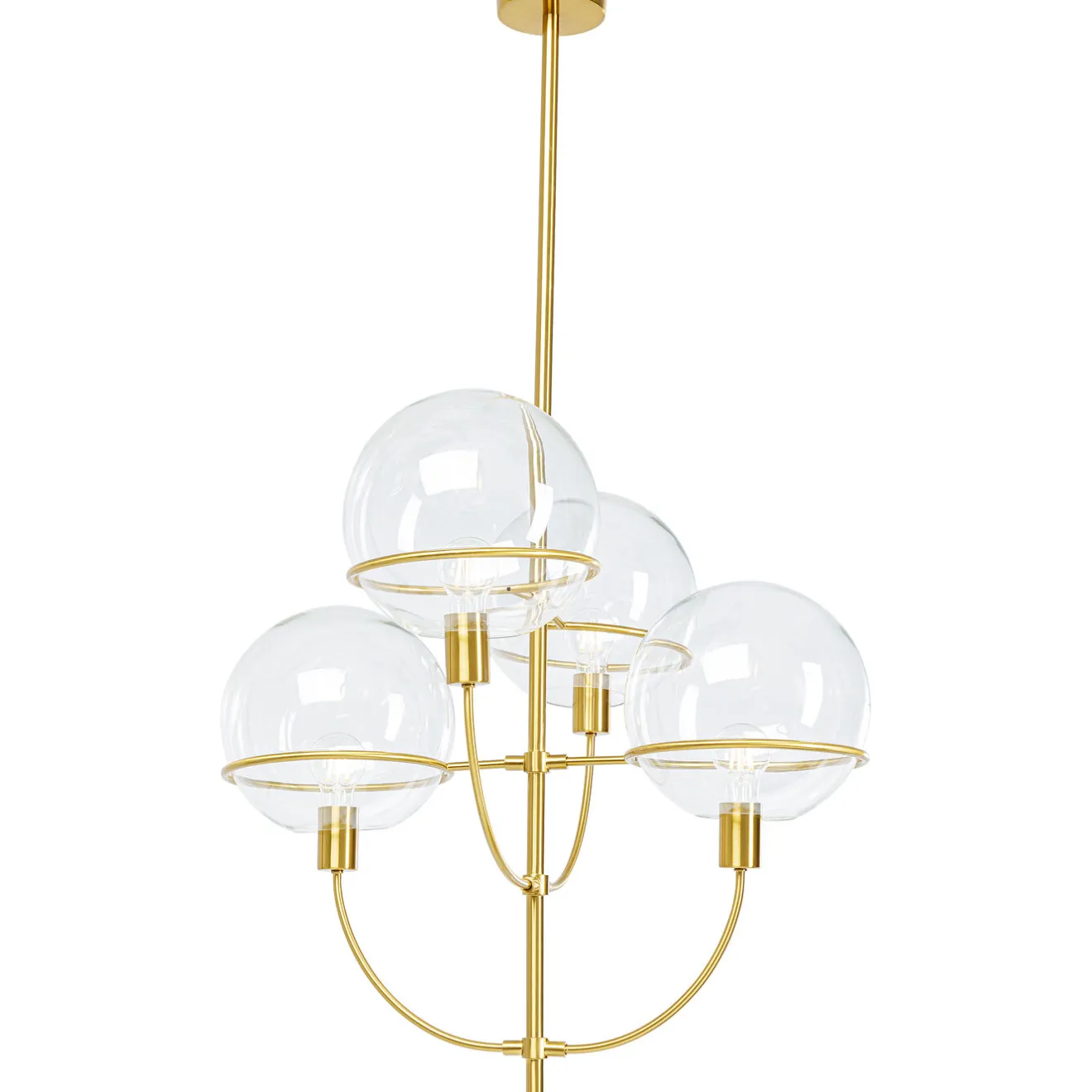 KARE Design Suspensions|Suspension Lantern Brass O68Cm