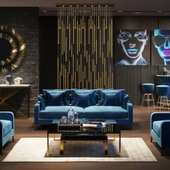 KARE Design Suspensions|Suspension Living Vegas Deluxe Laiton Led