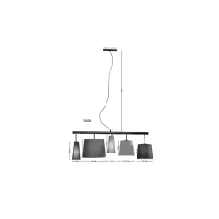 KARE Design Suspensions|Suspension Parecchi Noire 100Cm