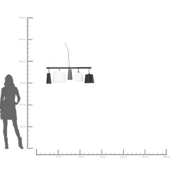 KARE Design Suspensions|Suspension Parecchi Noire 100Cm