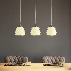 KARE Design Suspensions|Suspension Ruffle Dining Blanc