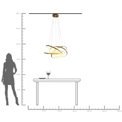 KARE Design Suspensions|Suspension Saturn Led Dore Gm