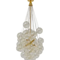 KARE Design Suspensions|Suspension Snowballs Ambre O50Cm