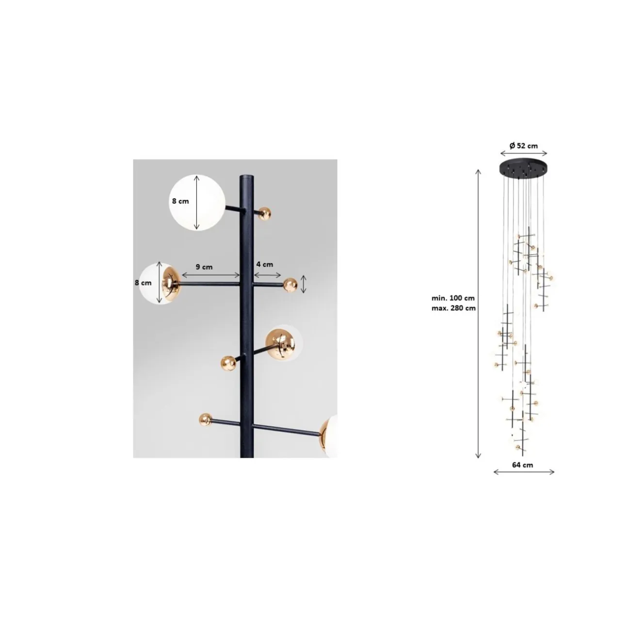 KARE Design Suspensions|Suspension Trapez 280Cm