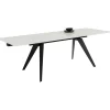 KARE Design Tables Extensibles|Table A Rallonges Amsterdam Look Marbre 160(40+40)