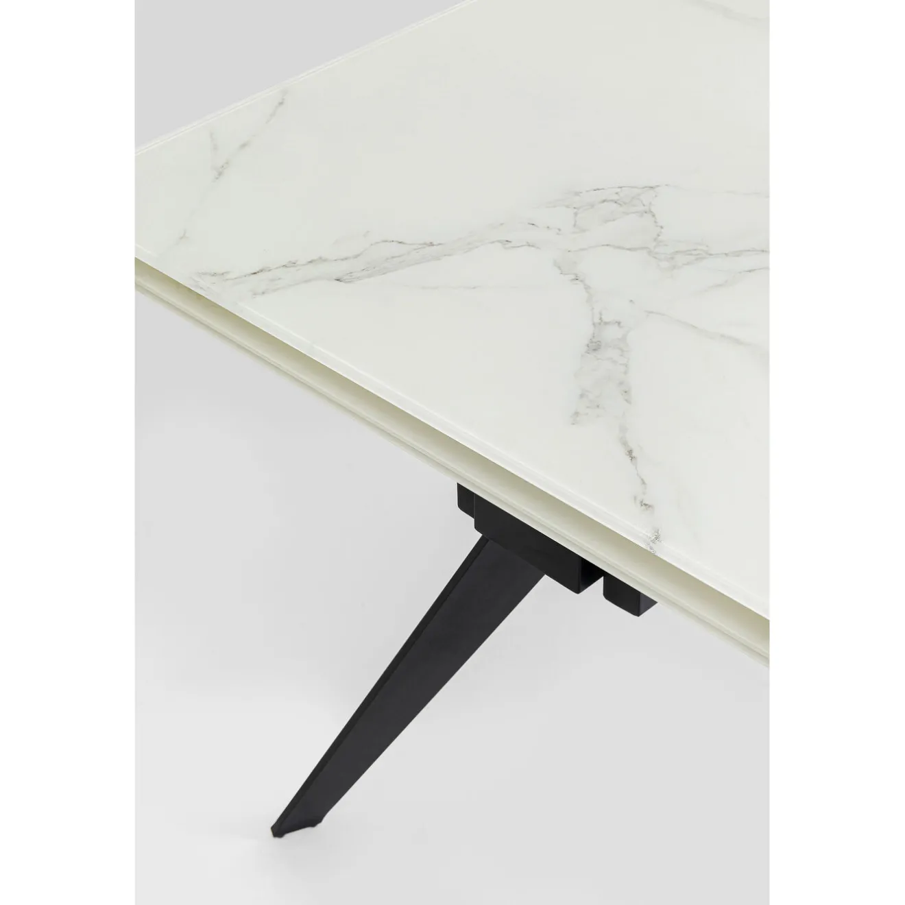 KARE Design Tables Extensibles|Table A Rallonges Amsterdam Look Marbre 160(40+40)