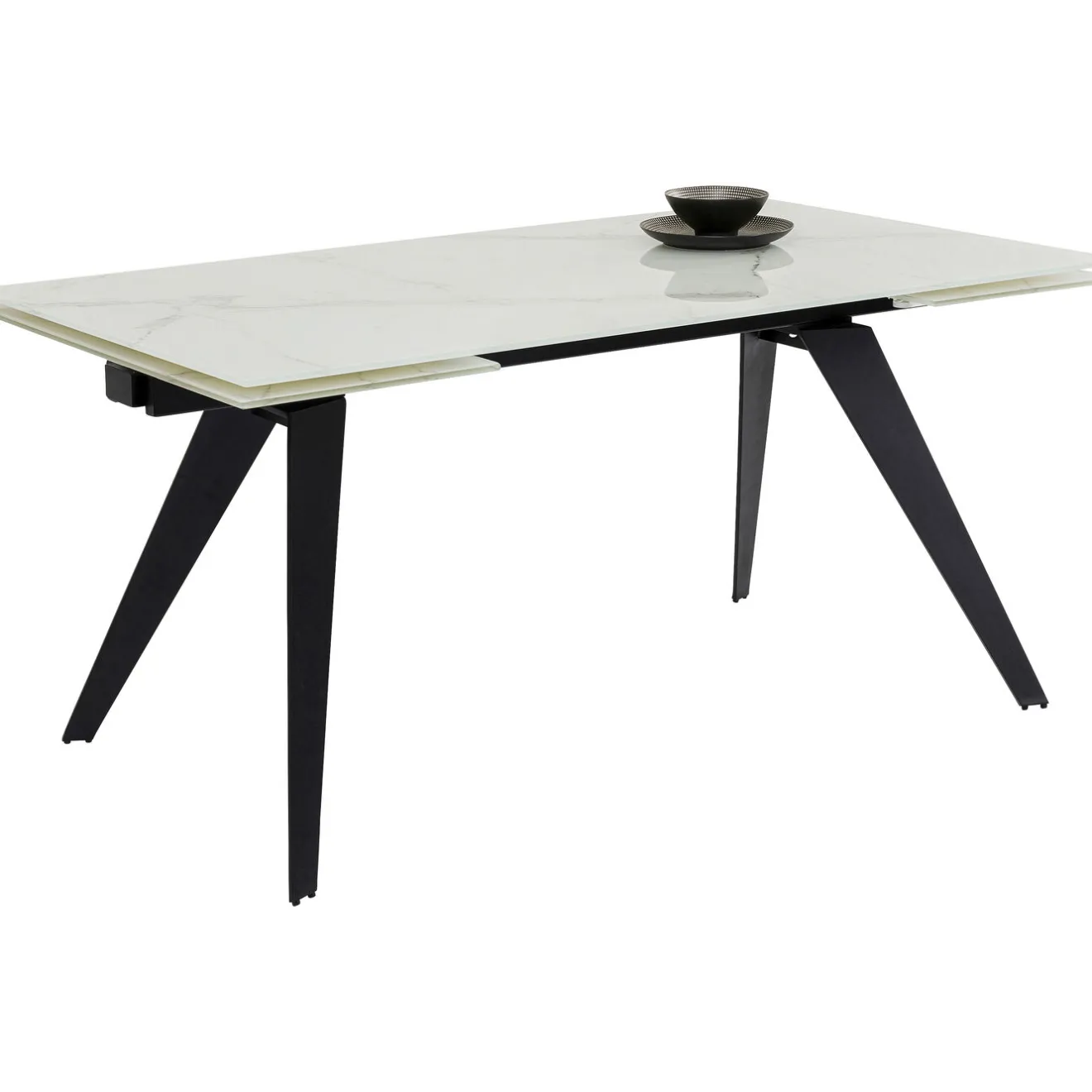 KARE Design Tables Extensibles|Table A Rallonges Amsterdam Look Marbre 160(40+40)