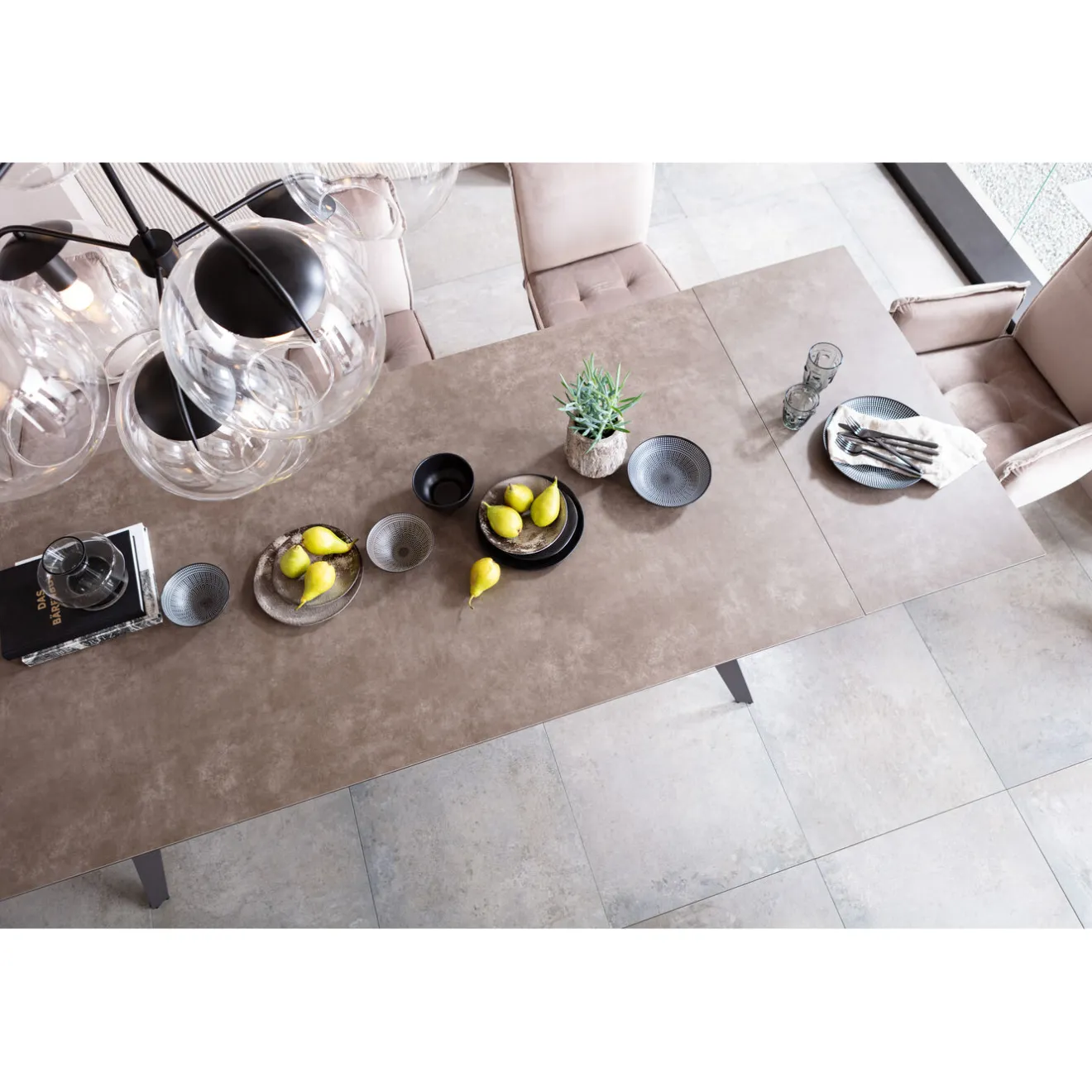 KARE Design Tables Extensibles|Table A Rallonges Amsterdam Fonce 200/45+45)X100Cm