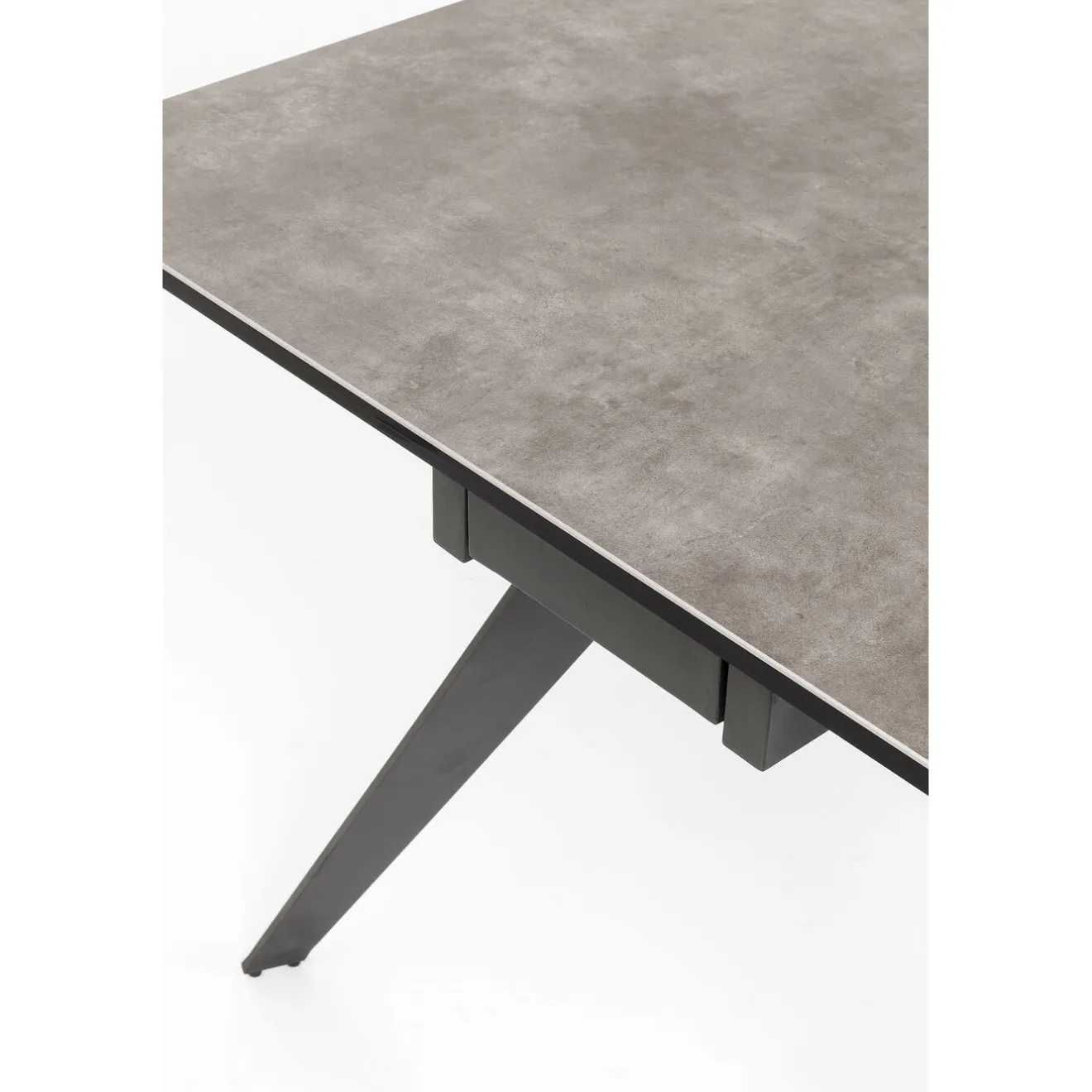 KARE Design Tables Extensibles|Table A Rallonges Amsterdam Fonce 200/45+45)X100Cm