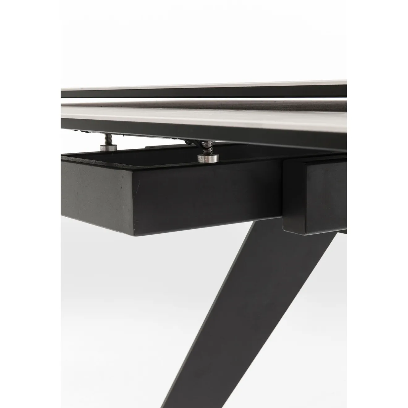 KARE Design Tables Extensibles|Table A Rallonges Amsterdam Fonce 200/45+45)X100Cm