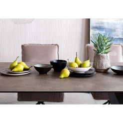 KARE Design Tables Extensibles|Table A Rallonges Amsterdam Fonce 200/45+45)X100Cm