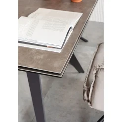 KARE Design Tables Extensibles|Table A Rallonges Amsterdam Fonce 200/45+45)X100Cm