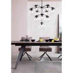 KARE Design Tables Extensibles|Table A Rallonges Amsterdam Fonce 200/45+45)X100Cm