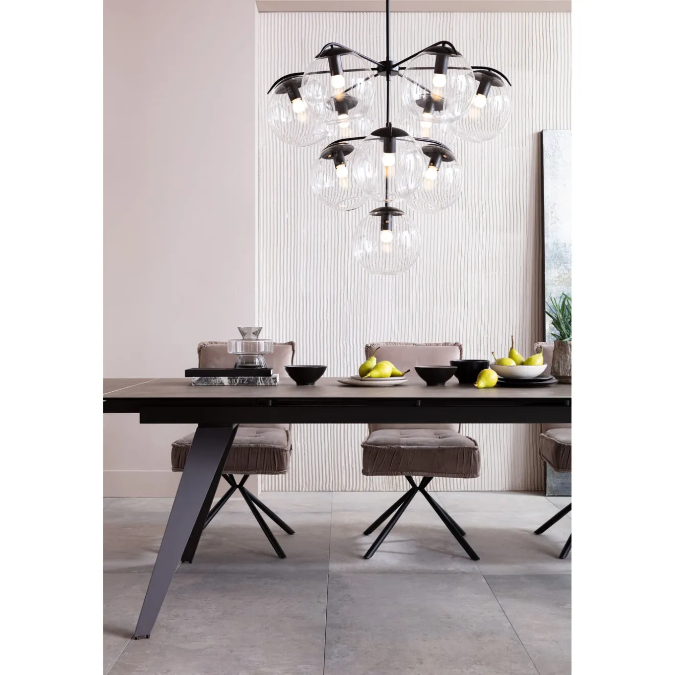 KARE Design Tables Extensibles|Table A Rallonges Amsterdam Fonce 200/45+45)X100Cm