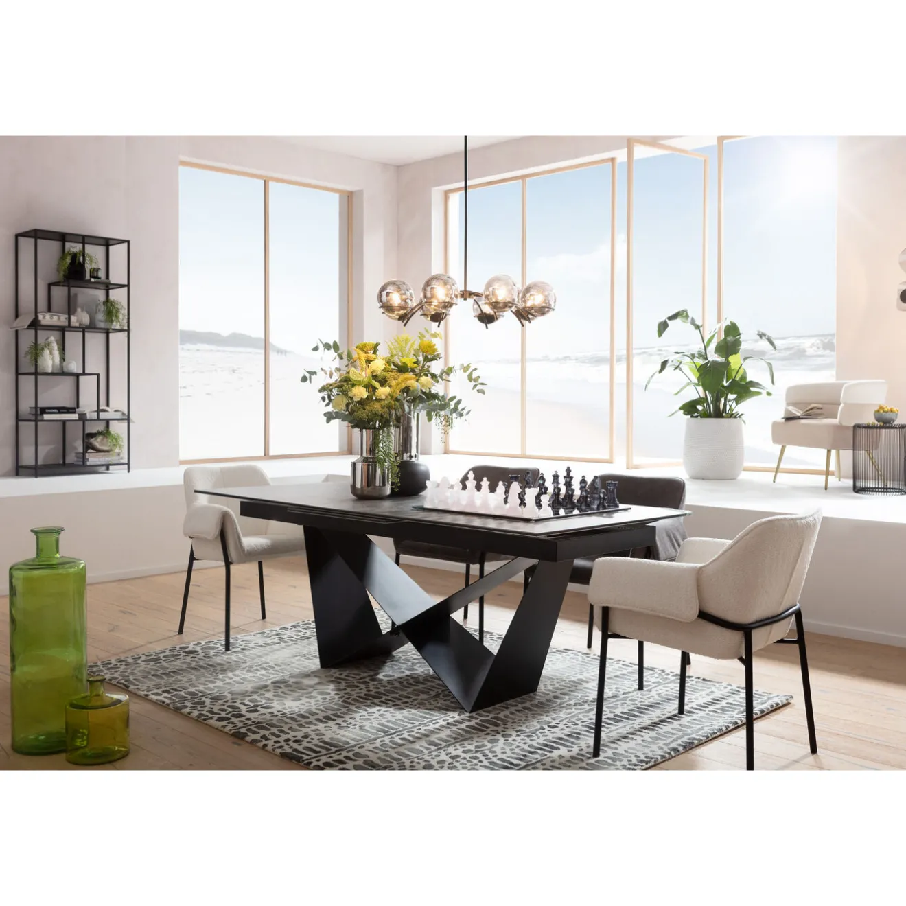 KARE Design Tables Extensibles|Table A Rallonges Connesso 200(+60)X100Cm