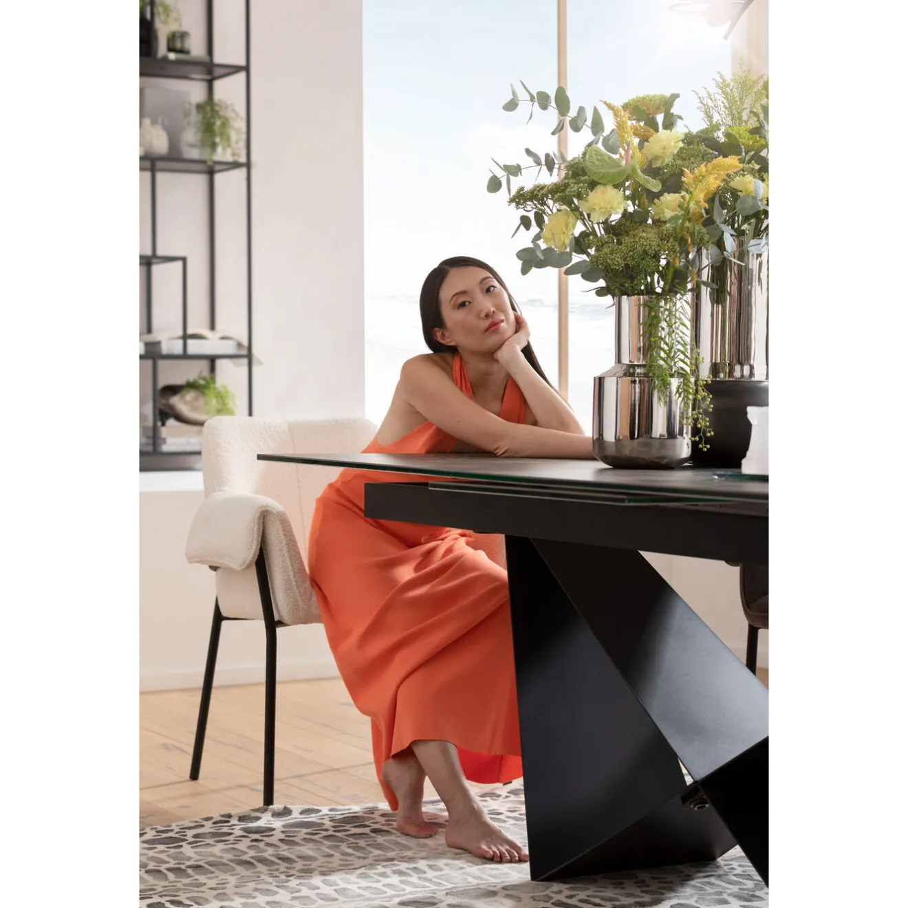 KARE Design Tables Extensibles|Table A Rallonges Connesso 200(+60)X100Cm