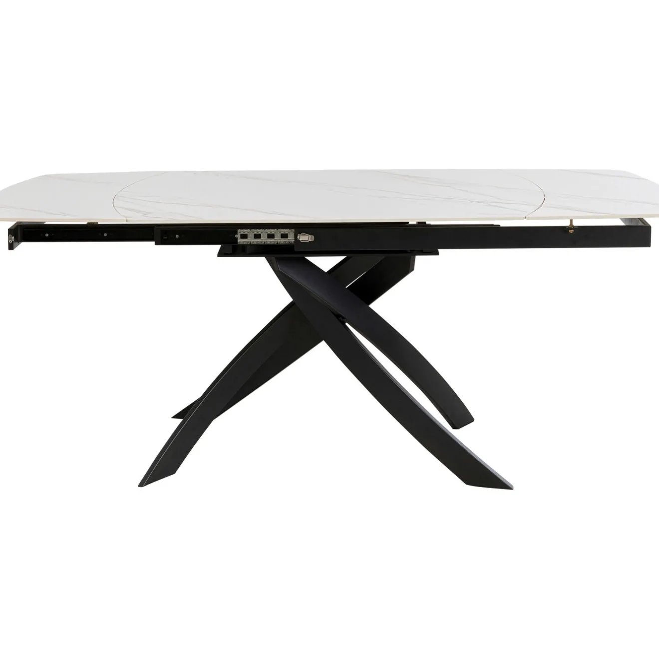 KARE Design Tables Extensibles|Table A Rallonges Twist Onyx 120(30+30)X90Cm