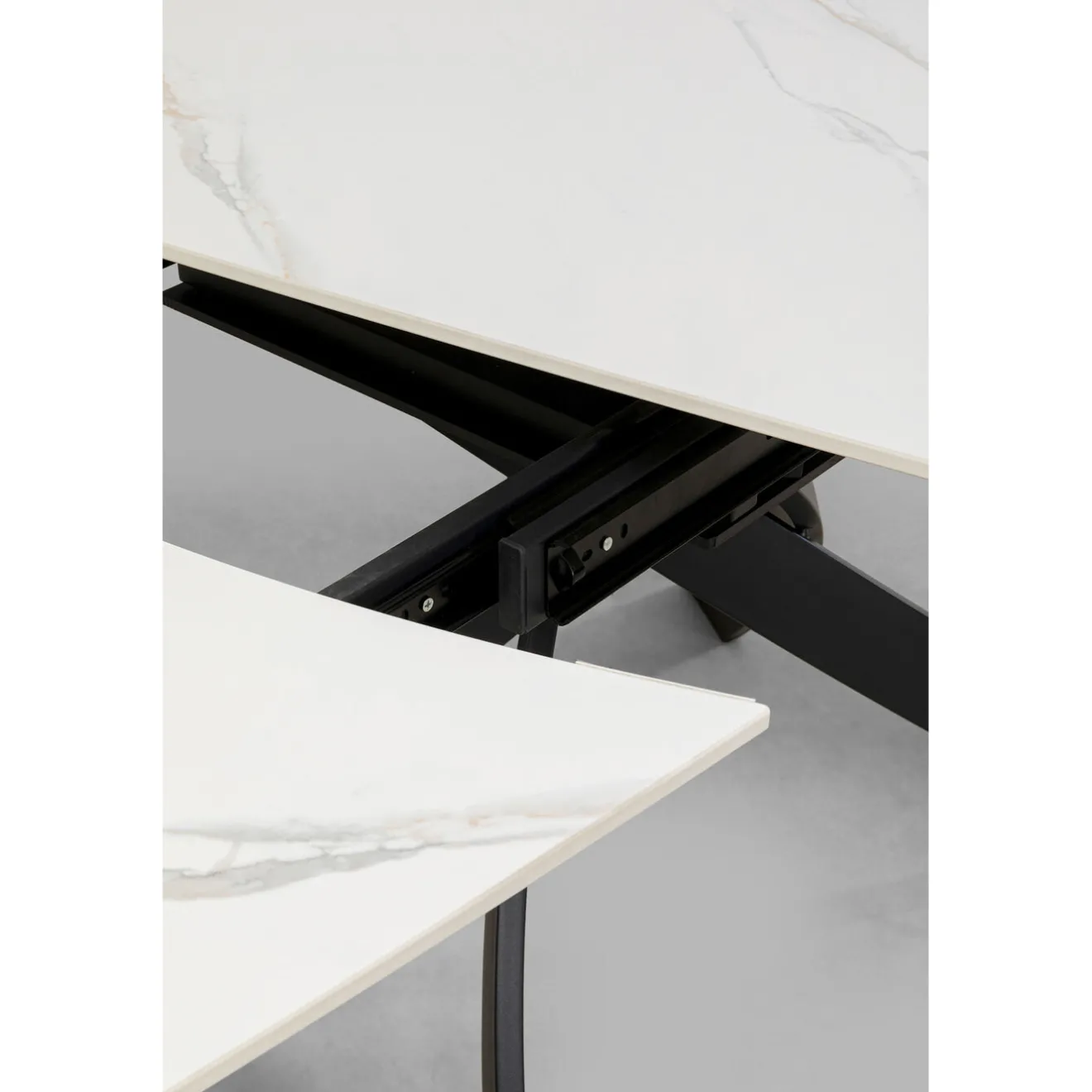 KARE Design Tables Extensibles|Table A Rallonges Twist Onyx 120(30+30)X90Cm