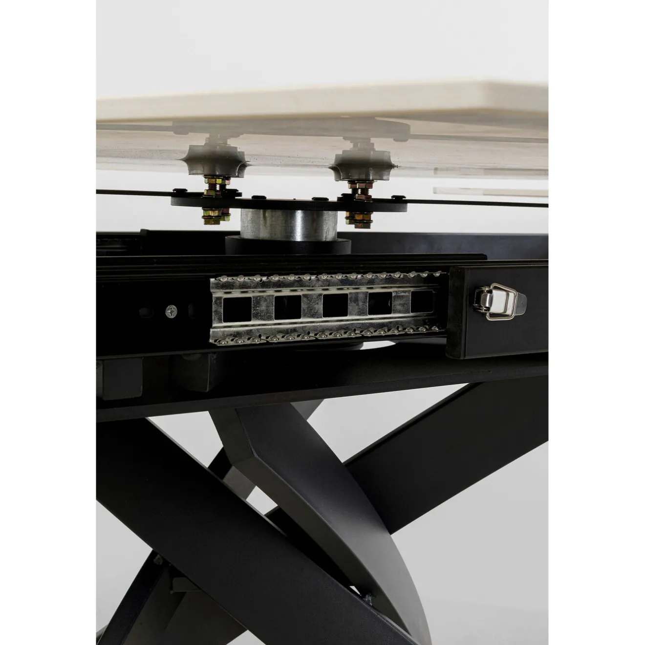 KARE Design Tables Extensibles|Table A Rallonges Twist Onyx 120(30+30)X90Cm