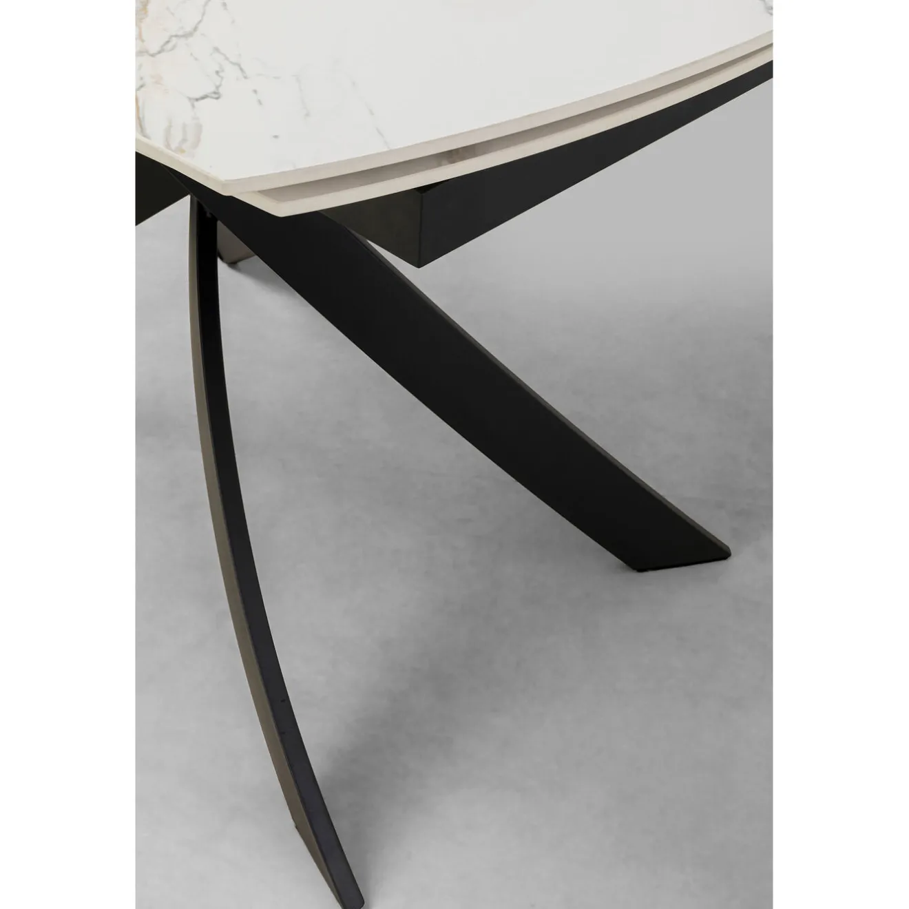 KARE Design Tables Extensibles|Table A Rallonges Twist Onyx 120(30+30)X90Cm