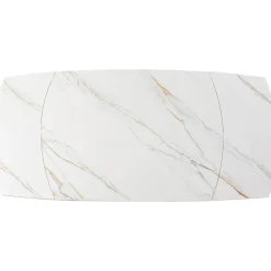 KARE Design Tables Extensibles|Table A Rallonges Twist Onyx 120(30+30)X90Cm