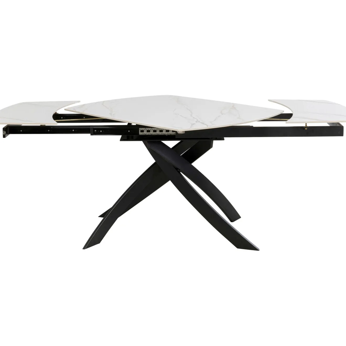 KARE Design Tables Extensibles|Table A Rallonges Twist Onyx 120(30+30)X90Cm