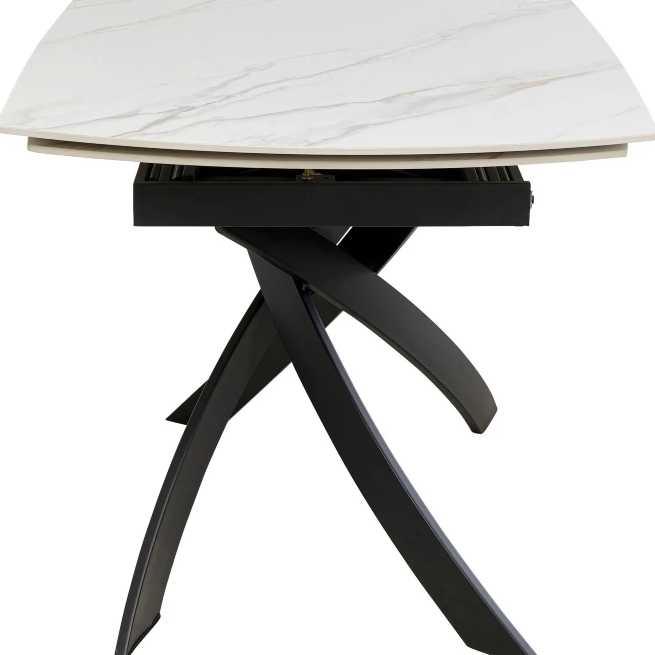 KARE Design Tables Extensibles|Table A Rallonges Twist Onyx 120(30+30)X90Cm