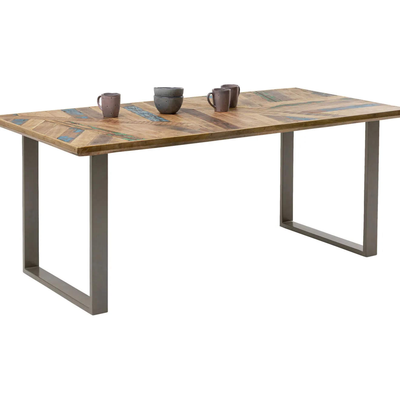 KARE Design Tables À Manger|Table Abstract Argente 180X90