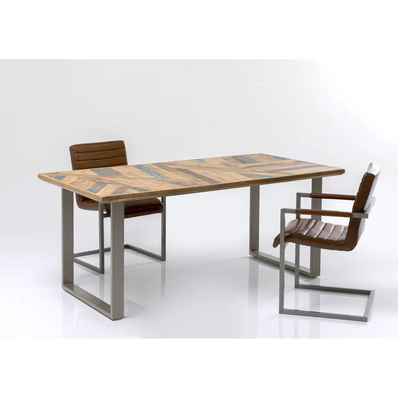 KARE Design Tables À Manger|Table Abstract Argente 180X90