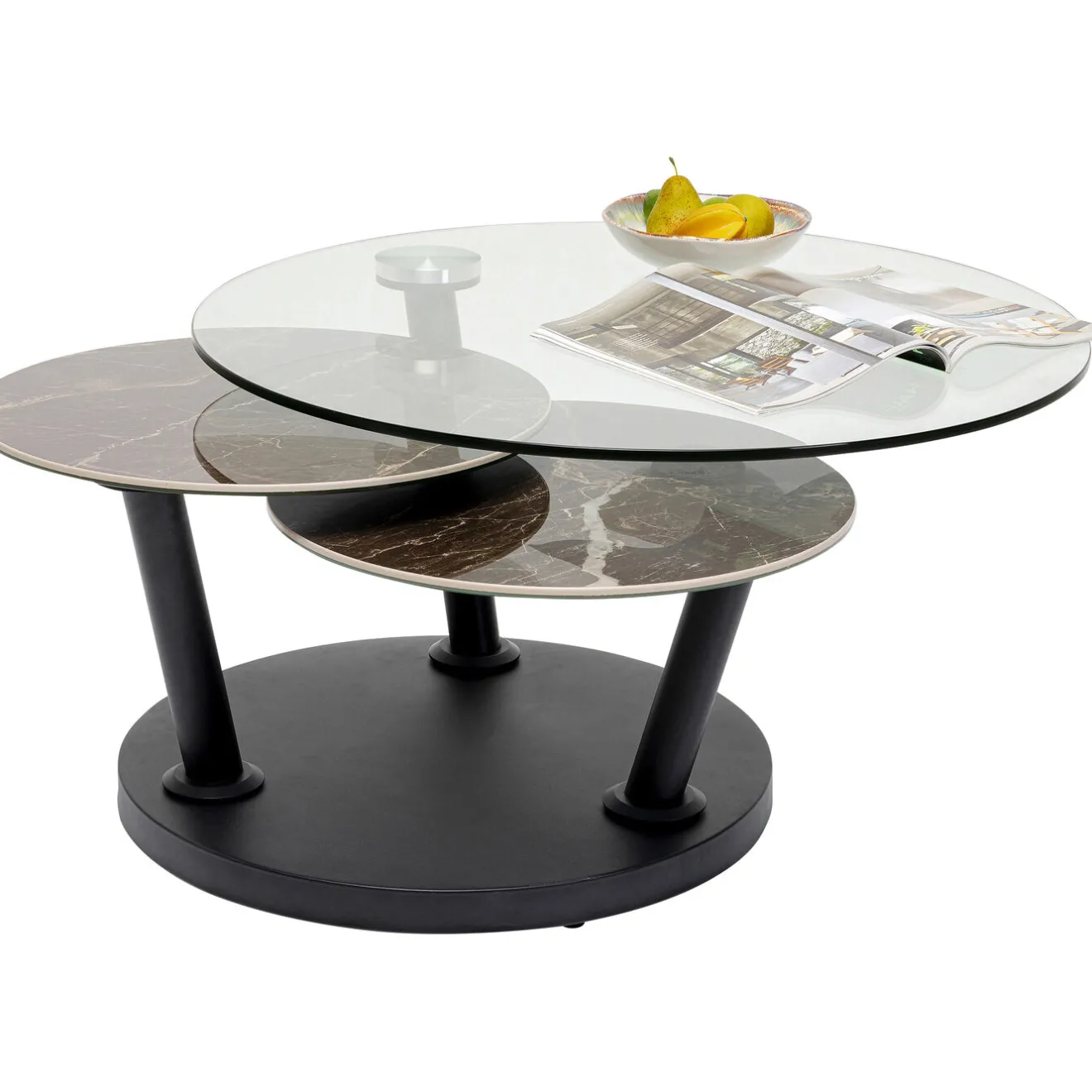 KARE Design Tables Basses|Table Basse Avignon 80 (+124)X80Cm