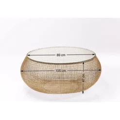 KARE Design Tables Basses|Table Basse Cesta Gold