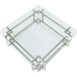 KARE Design Tables Basses|Table Basse Clara Argente 120X120Cm